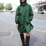 Long Coat | Forest Green | Raincoat for women
