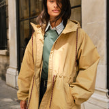 Midi | Camel | Raincoat for women