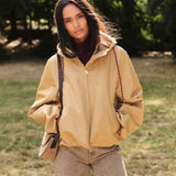 Bomber | Camel | Rain jacket for women