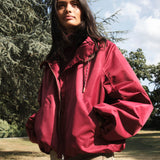 Bomber | Burgundy | Rain jacket for women