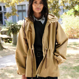 Midi | Camel | Raincoat for women